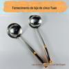 Barraca de Rua Cinco Yuan Colher de Aço Inoxidável Não Magnético Colher para Hot Pot Colher de Cozinha Fornecimento Loja 5 Yuan Linyi Atacado