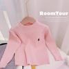 Ropa de Punto de Otoño e Invierno para Niñas 2025 Suave y Cerosa Tops Jersey Estilo Coreano para Niños Ropa de Punto Básica con Trenzas para Bebés