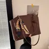 Bolso de Hombro para Mujer con Textura de Cocodrilo y Estampado de Peces 2026, Moderno, Elegante, Versátil, Bolso Tote de Gran Capacidad para el Trabajo