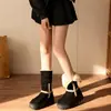 Botas para mujer 2026 nuevo estilo popular moda de invierno forradas de felpa engrosadas con plataforma que aumenta la altura botas cortas de nieve para mujer