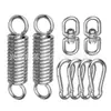Hamaca Hamaca Muelle de Tensión Amortiguador Columpio Infantil Muelle de Tensión Amortiguador Cesta Colgante Bolsa de Arena Extensión Resorte Galvanizado