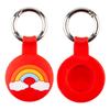 Adecuado para Apple Airtag hierba de la suerte dispositivo anti-pérdida funda de silicona funda protectora para rastreador llavero localizador de mascotas