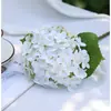 Ramo de Flores Artificiales de Hortensia Realistas de Gama Alta Estilo Película, Arreglo de Flores Falsas para Decoración Floral de Sala de Estar y Mesa de Comedor de Gama Alta