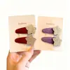 Grampo de Cabelo Feminino Estrela com Glitter para Crianças Ano Novo Coreano Grampo BB de Veludo Grampo para Cabelo de Bebê Grampo para Franja de Bebê Acessórios de Cabelo