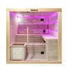 Habitación de sauna de infrarrojos lejanos con techo de cielo estrellado, habitación de sauna de funcionamiento eléctrico, habitación de sauna de terapia de calor con panel de cristal de carbono