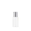 Botella portátil de hidrosol de 60 ml, botella dispensadora de tónico de plástico PET, botella vacía simple de agua para el cuidado de la piel con tapa de rosca sellada