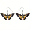 Pendientes acrílicos de Amazon transfronterizos pendientes de mariposa de dibujos animados pendientes con colgante de espacio diseño personalizado pendientes de tachuela de mariposa