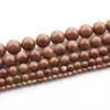 Piedra Roja Natural Cuentas Sueltas Cuentas Redondas DIY Enfilado Accesorios Semi-terminados Amazon AliExpress Joyería Transfronteriza al por Mayor