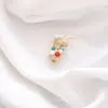 Broche de Laço Coração Simples para Mulheres, Corsage de Luxo, Alfinete Anti-Exposição para Gola Feminina, Alfinete de Cardigã, Acessório de Roupa