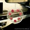 Novo Estilo Ornamentos Acrílicos Planos em Formato de Coração com Rosas para Pendurar no Carro Presente de Dia dos Namorados Decoração de Casa Presente para Amigos e Família