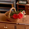 Conjunto de Piquenique Casa de Boneca Comida em Miniatura Brinquedo Casa de Boneca Comida Artificial Conjunto de Palitos para Brincar Enfeites Cena Ob1