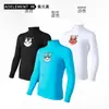 Ropa interior básica para hombre, de una sola pieza, fina, de algodón, para otoño, personalizada, de cuello alto, transpirable, de manga larga, para jóvenes.