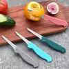 Cuchillo de fruta de acero inoxidable pelador de frutas y verduras cuchillo multifuncional para el hogar fábrica de cuchillos de fruta en stock al por mayor