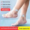 Atacado descartável transparente à prova d'água máscara de pé capa pedicure terapia de mão capa de pé cuidados domésticos mão mão anti-seco rachadura máscara de mão capa