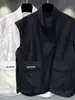 Chaleco de trabajo de verano para exteriores para hombre, marca de tendencia estilo americano ins, chaleco chaqueta funcional de secado rápido, holgado, multibolsillos