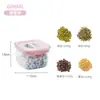 Cocina Transparente Almacenamiento Giratorio Sellado Tarro Grado Alimenticio Acero Inoxidable 304 Filtro para Cold Brew Yogurt Caja de Almacenamiento