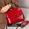 Bolso Transfronterizo Nuevo de Piel de Vaca, Bolso de Mano de Moda de Alta Gama, Bolso de Cuero Genuino para Mujer, Sala de Transmisión en Vivo, Bolso Bandolera de Hombro para Celebridad de Internet