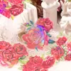 Adesivos Pet Dia Bonito Série Rosa Compromisso Tema Rosa Arco-Íris Materiais para Decoração de Diário 5 Folhas