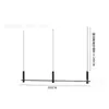 Tienda de Ropa Colgador Simple de Cuerda de Acero Colgante Negro Exhibidor Barra para Colgar en Pared Estante Especial para Ropa de Mujer Redondo