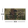 Haike Outdoor Insignia Luminosa Pirata Barbanegra Edward Velcro Insignia de Moral Táctica Reflectante Adhesivo para Bolsa