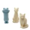 Molde de Silicone para Vela Perfumada de Gatinho Animal Estéreo Gatinho Gesso Ornamentos DIY Vela Artesanal Molde de Cola