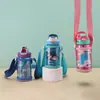 Tapa Transparente Anticaídas para Taza de Agua Portátil de Gran Capacidad Tapa para Termo Aislado Cubierta de Taza Portátil de Dibujos Animados Cruzada Venta al por Mayor