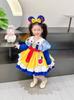 Vestido Blancanieves Niñas Primavera y Otoño 2024 Nuevo Estilo Vestido de Cumpleaños Infantil Falda Lolita Niña Pequeña