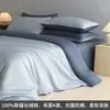 Estilo Nórdico 100S Algodón de Fibra Larga Juego de Ropa de Cama 100% Algodón de Cuatro Piezas 2026 Nuevo Juego de Sábanas de Algodón Puro Funda de Edredón Grado A para Mamá y Bebé