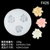 Molde de silicona DIY con forma de flor de camelia para hacer velas perfumadas, pasteles, chocolates y yeso