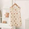 Frente Quatro Costas Dois Macacão para Bebê Recém-Nascido Saco de Dormir Algodão Gaze Bebê Verão Infantil Anti-Chute Colcha Pijama Tecido 100% Algodão