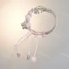 Pulsera de Mejor Amiga Más Vendida, Estilo Dulce, Rosa, Lujo Ligero, Regalo al por Mayor, Estilo Popular de Buena Relación Calidad-Precio, Puesto del Mercado Nocturno con Temática de Hadas