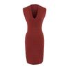 Vestido Suéter de Malha Decote V Estilo Puro Desejo Feminino Verão Saia Justa Sexy Que Mostra o Corpo Saia de Cintura Alta que Cobre o Quadril