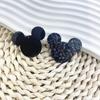 Accesorios para el cabello de moda con purpurina acrílica de dibujos animados lindo Mickey, llavero colgante, accesorios para manualidades, venta al por mayor