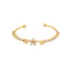 [Ice Meng] pulsera de acero inoxidable con flor de circonita, joyería de moda pequeña y fresca, nueva joyería transfronteriza B590