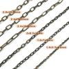 Corrente decorativa DIY corrente de arame quadrado retangular corrente de ferro etiqueta de animal de estimação corrente para secar roupas corrente de arame plano corrente oval
