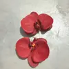 Flor artificial transfronteriza, cabeza de orquídea de algodón de silicona, algodón de silicona con tacto realista, flor artificial para boda y decoración del hogar