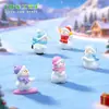 Miniaturas de bonecos de neve de inverno, adoráveis decorações de paisagem nevada, enfeites DIY para cenas de neve, acessórios para pendurar e pequenas peças decorativas
