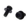 Tornillos de Combinación Redonda de Hierro-Níquel M3-M8 Galvanizado Zinc Cabeza de Lenteja Arandela de Resorte Arandela Plana Juego