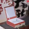 Caja de embalaje para bandeja de té de arcilla púrpura, plato colgante de cerámica, platillo, caja de regalo, pastel de té, piedra de tinta, marco de fotos, caja cuadrada de brocado para almacenamiento