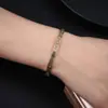 Pulsera Minimalista Transfronteriza de Oro de 18K Estilo Ins Patrón Étnico Gran Muralla, Pulsera para Mujer de Acero de Titanio que No se Desvanece, Estilo Chino
