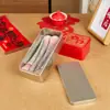 Latas de hojalata de Té Rock, Ginseng Americano, Té Negro, Pasteles Mariposa, Cajas de Regalo, Cajas de Dulces para Bodas, Galletas, Galletas, Cajas de Regalo de Azúcar Moreno