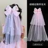Velo para Niños Vestido de Princesa para Bebé Corona Horquilla para el Cabello Niña de las Flores Niña Cumpleaños Accesorios para el Cabello Horquilla Lazo para el Cabello Tocado