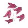 5 hojas artificiales de taro de colores, plantas verdes falsas, hojas de árbol artificiales para decoración de bodas, paisajismo y proyectos de arreglos florales