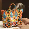 2026 Nova Bolsa de Mão Transfronteiriça Temu Site Independente Impermeável PVC+Lona Portátil para o Dia a Dia Bolsa de Ombro Bolsa Tote