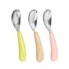 Pai Babet Colher Lingote Infantil Colher Suplemento Alimentar Colher para Comer Talheres Infantis Colher de Aço Inoxidável 75374