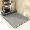 Temu Dropshipping Tapete Drenante de Cocina de Color Puro Nuevo Barro de Diatomeas Tapete Absorbente Resistente al Desgaste para Escritorio y Fregadero Tapete Aislante Antiescaldaduras