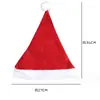 Natal Chapéu de Natal Comum Não Tecido Adulto Chapéu de Natal Vermelho Chapéu de Natal Decorações de Natal Transfronteiriças