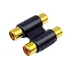Conector Rca Fêmea-Fêmea Passante Adaptador Av Rca Plug Adaptador de Áudio Rca Fêmea-Fêmea de Linha Dupla
