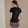 2024 Novo Estilo Respirável Slim-fit Emagrecimento Esportes Top Feminino Yoga Roupas Running Quick-drying Short-sleeved T-shirt Fitness Roupas para o verão