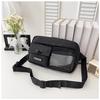 Bolsa de Pecho, Bolso Cruzado Simple y Ligero para Ciclismo, Estilo Coreano Ins Street Trendy para Pareja, Bolso de Hombro Casual Deportivo con Empalme